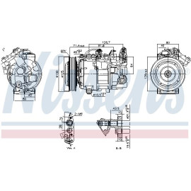 Nissens Klimakompressor PKW 890763 Nissens Klimakompressor PKW 890763