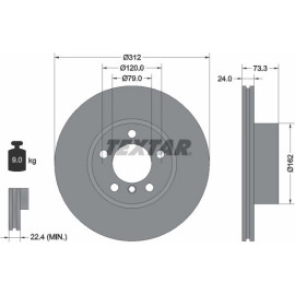 Bremsscheibe Bmw S. 1/2/3/4/X1 05 92261805 Bremsscheibe Bmw S. 1/2/3/4/X1 05 92261805