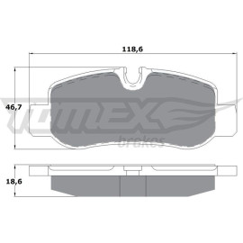 TOMEX brakes Bremsbelagsatz, Scheibenbremse TX 17-81