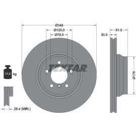 Bremsscheibe Bmw S. 7 (E65, E66, E67) 3.0/4.0D/4.5 11/01-08/08 92122905 Bremsscheibe Bmw S. 7 (E65, E66, E67) 3.0/4.0D/4.5 11/01-08/08 92122905