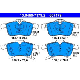 Bremsbelagsatz Opel P. Adam/Astra/Combo/Corsa/Meriva/Zafira 04 13.0460-7179.2