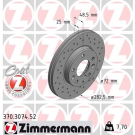 83 481 041 Sport Bremsscheibe VA Sport 370.3074.52