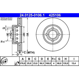 ATE Bremsscheibe 24.0125-0106.1