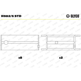 KURBELWELLENLAGER H982/5 STD