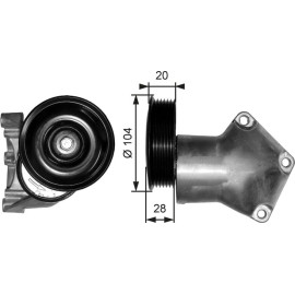 Spannrolle, Keilrippenriemen T38202