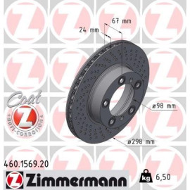 ZIMMERMANN Bremsscheibe 460.1569.20 ZIMMERMANN Bremsscheibe 460.1569.20