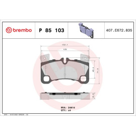 BREMBO Bremsklötze HA P 85 103