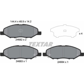 Bremsbelagsatz Nissan P. Micra/Note/Tida 1.0-1.8 03 2468201