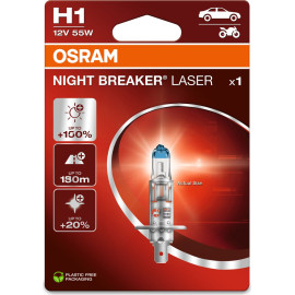 H1 12V 55W P14,5s NIGHT BREAKER LASER +150% 1 Stück