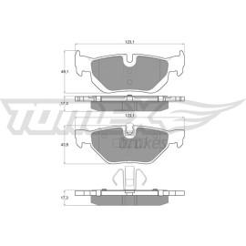 TOMEX brakes Bremsbelagsatz, Scheibenbremse TX 14-36