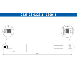 Bremsschlauch 24.5125-0323.3