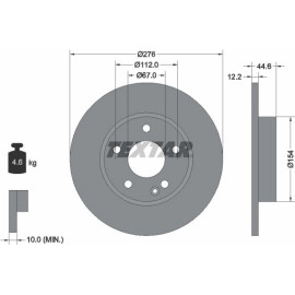Textar Bremsscheibe 92131803