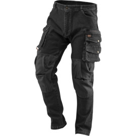 Denim-Arbeitshose, Schwarz, Größe L 81-236-L