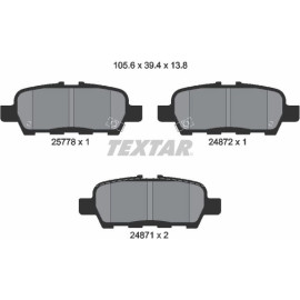 Textar Bremsbelagsatz 2577801