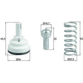 Thermostateinsatz mit Dichtung TX 182 105D