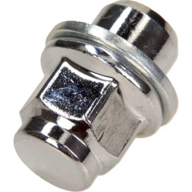 febi bilstein 46663 Radmutter – M12 x 1,5, Flachbund, SW 21 mm, Höhe 38 mm