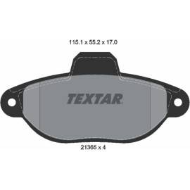 Textar Bremsbelagsatz 2136502 Textar Bremsbelagsatz 2136502