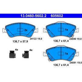 Bremsbelagsatz Toyota P. Auris 1.33-1.8 07-12 13.0460-5602.2