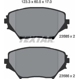 Textar Bremsbelagsatz 2358501 Textar Bremsbelagsatz 2358501