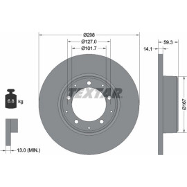 Textar Bremsscheibe 92230503 Textar Bremsscheibe 92230503