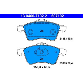 Bremsbelagsatz Vw P. T4 1,9-2,5 Tdi/2,0-2,8 90-03 13.0460-7102.2