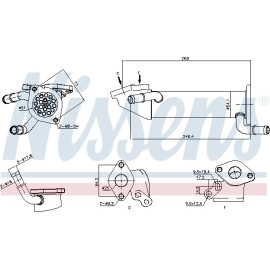 Nissens AGR-Kühler 989282 Nissens AGR-Kühler 989282