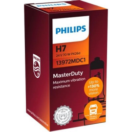 H7 24V 70W PX26d MasterDuty 1 Stück Philips 13972MDC1
