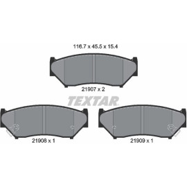 Textar Bremsbelagsatz 2190701 Textar Bremsbelagsatz 2190701