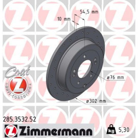ZIMMERMANN Bremsscheibe 285.3532.52 ZIMMERMANN Bremsscheibe 285.3532.52