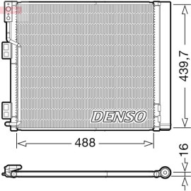 DENSO Kondensator, Klimaanlage DCN46028