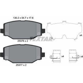 Bremsbelagsatz Chrysler T. Voyager 12 2537601