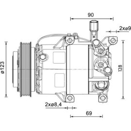 MAHLE Kompressor, Klimaanlage ACP 1459 000P