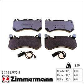ZIMMERMANN Bremsbeläge 24455.970.2