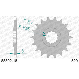 AFAM Ritzel 18 Zähne 88802-18