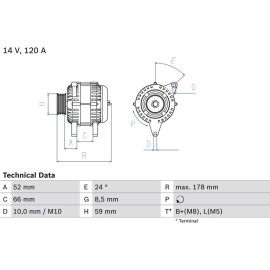 Lichtmaschine 0 986 049 061