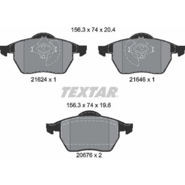 Bremsbelagsatz Vw P. A4 -99/Passat -99 1,8-2,8 Ohne Sensoren 156X74 2162402
