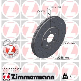 17 481 026 Sport Bremsscheibe VA Sport 600.3202.52 17 481 026 Sport Bremsscheibe VA Sport 600.3202.52