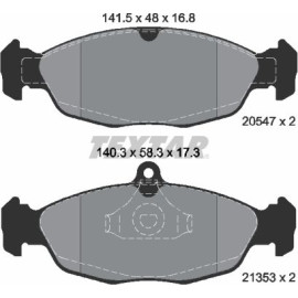 Textar Bremsbelagsatz 2054701 Textar Bremsbelagsatz 2054701