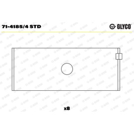 GLYCO Pleuellager 71-4185/4 STD