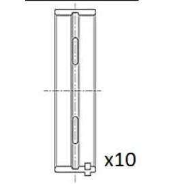 FAI AutoParts Kurbelwellenlager BM1025-STD