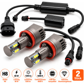 BMW Angel Eyes Lampen Corona Ringe H8 80W