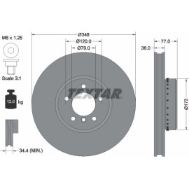 Bremsscheibe Bmw S. 5/6 3.0D/4.8 04-10 92182425 Bremsscheibe Bmw S. 5/6 3.0D/4.8 04-10 92182425