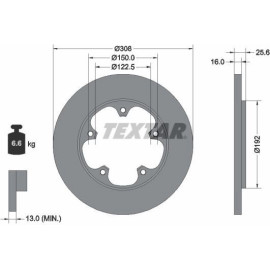 Bremsscheibe Ford T. Transit 2.2 Tdci 13 92274103