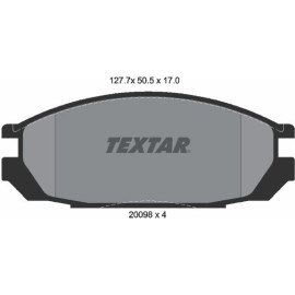 Textar Bremsbelagsatz 2009801