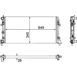 Kühler, Motorkühlung CR 1096 000P