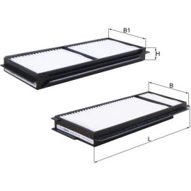 MAHLE Filter, Innenraumluft LA 346/S