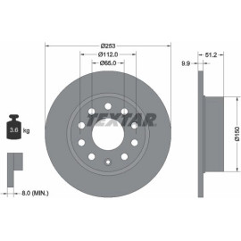 Textar Bremsscheibe 92120903 Textar Bremsscheibe 92120903