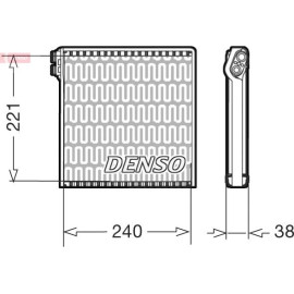 DENSO Verdampfer DEV09102
