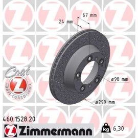ZIMMERMANN Bremsscheibe 460.1528.20 ZIMMERMANN Bremsscheibe 460.1528.20