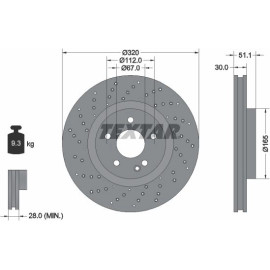 Bremsscheibe Db P. W176/W246/X156 11 92262105 Bremsscheibe Db P. W176/W246/X156 11 92262105